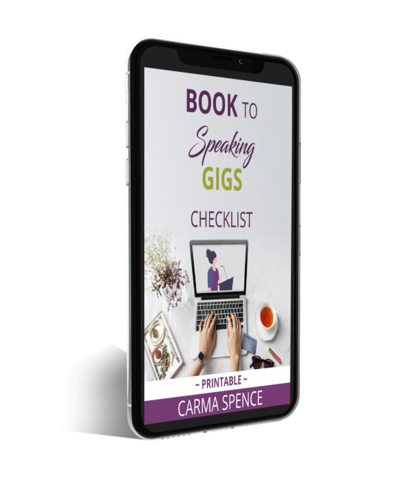 Book to Speaking Gigs Checklist Cellphone